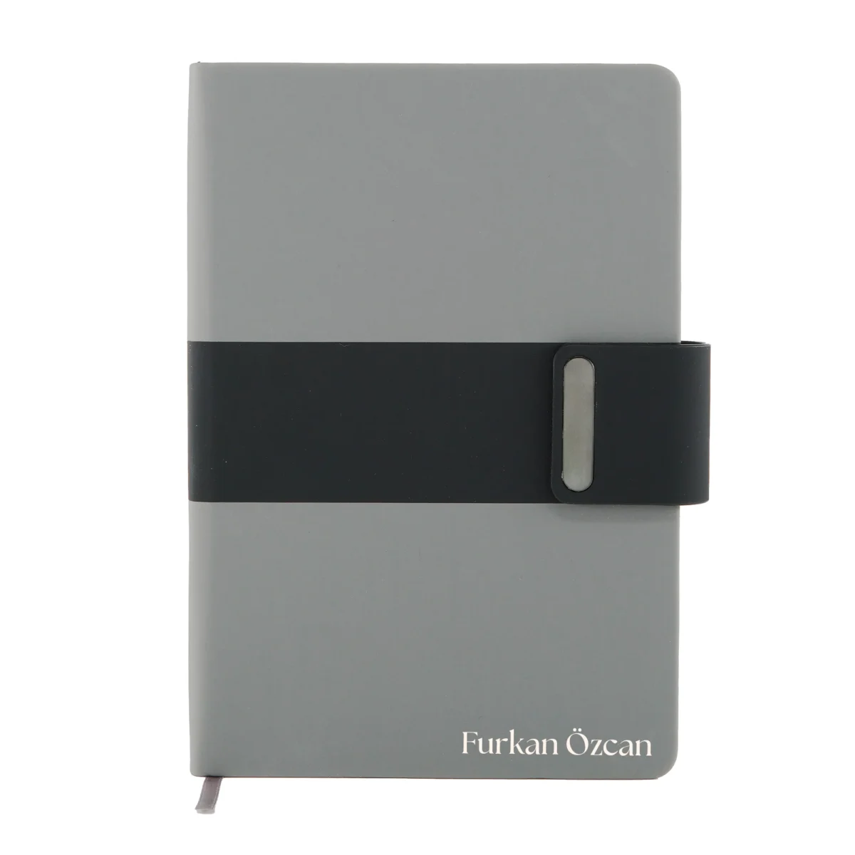 Kişiye Özel Gri Premium Defter