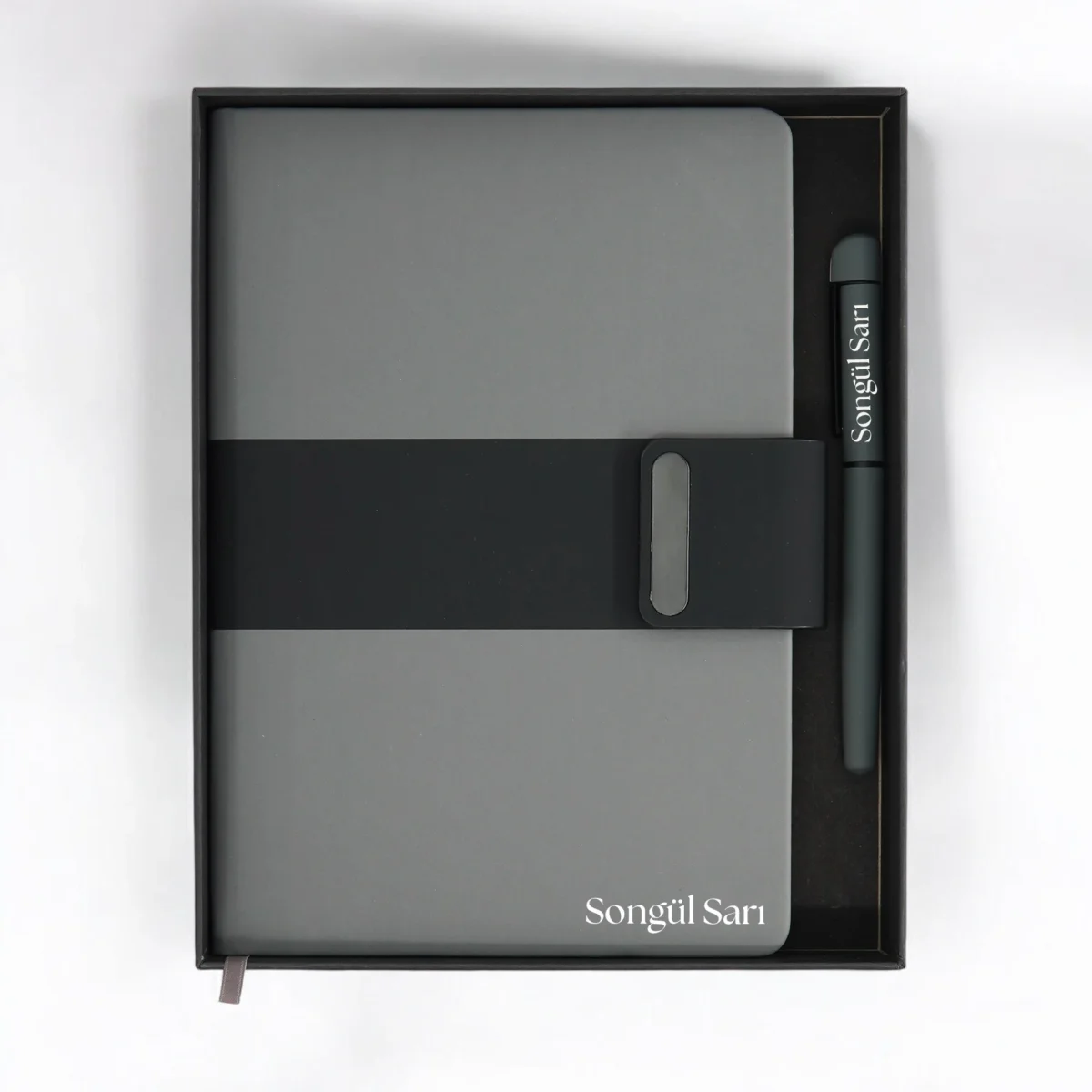 gri-siyah-defter-kalem-set-yeni Premium Kutulu Gri-Siyah Defter Kalem Seti