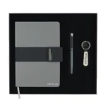 Kişiye Özel Premium Kutulu Gri-Siyah Hediye Seti