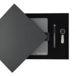 Kişiye Özel Premium Kutulu Gri-Siyah Hediye Seti