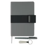 Kişiye Özel Premium Kutulu Gri-Siyah Hediye Seti