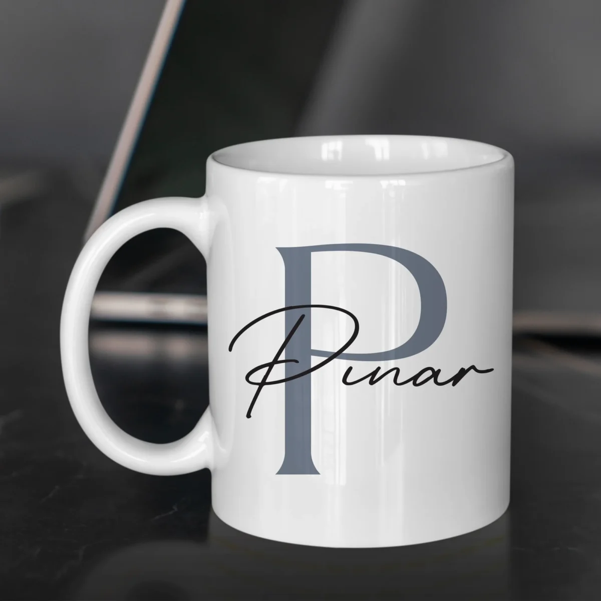 Kişiye Özel Harf ve İsim Baskılı Kupa