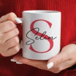 Kişiye Özel Harf ve İsim Baskılı Kupa