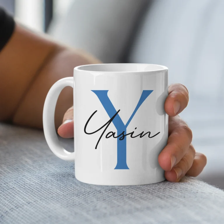 Kişiye Özel Harf ve İsim Baskılı Kupa