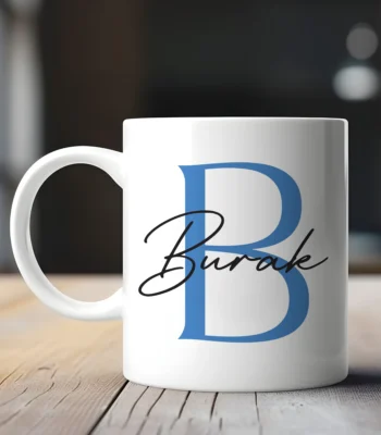 Kişiye Özel Harf ve İsim Baskılı Kupa