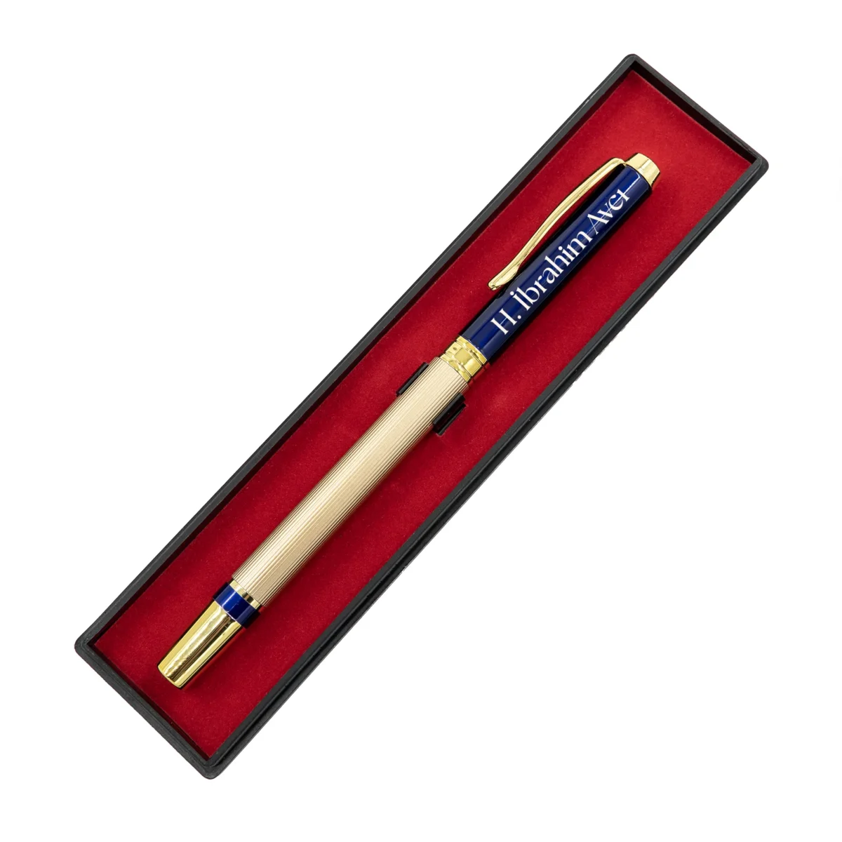 Kişiye Özel İsimli Altın-Lacivert Renk Kalem