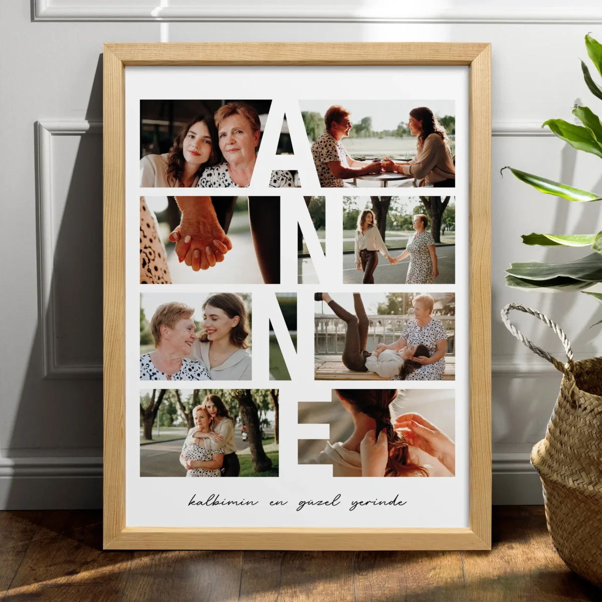 8 Fotoğraflı Anne Poster - Görsel 6