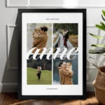 Kişiselleştirilebilir Anne Poster - Siyah Çerçeveli