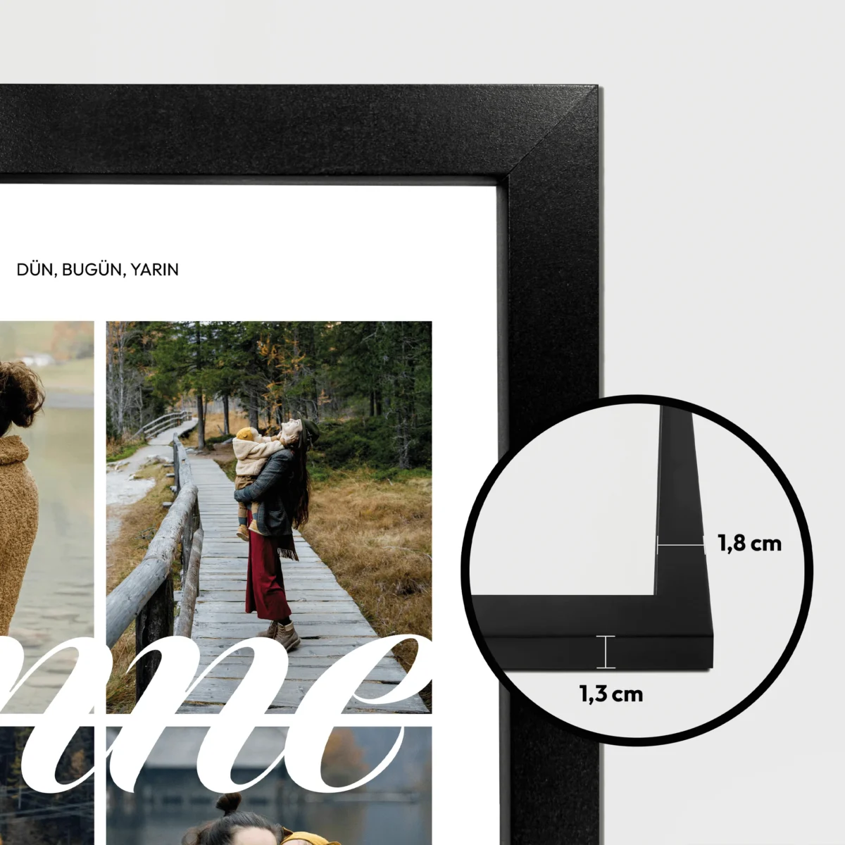 Kişiselleştirilebilir Anne Poster - Siyah Çerçeveli